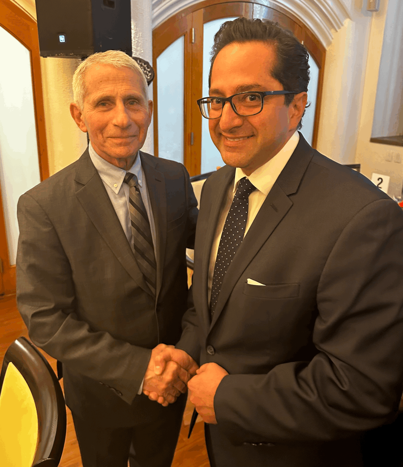 Ali Ardakani, Founder & managing Director of Novateur Ventures, was delighted to meet with Dr. Anthony Fauci at the Frank A. Calderone Prize in Public Health 2023